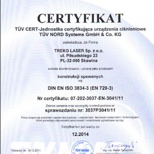 norma spawalnicza ISO 3834-3